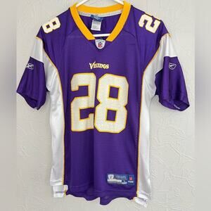 Reebok Minnesota Vikings #28 Adrian Peterson Jersey Youth Large NFL Boys CLEAN